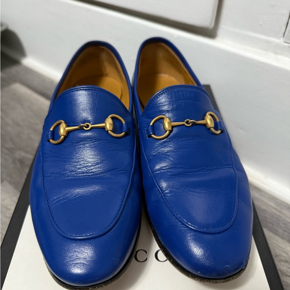 Gucci ‘Jordaan ’ Loafer / Women’s / Electric Blue / 37 EU
